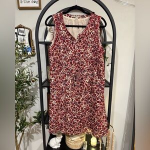 Lucky Brand Red Ruffled A-line Mini Dress size large